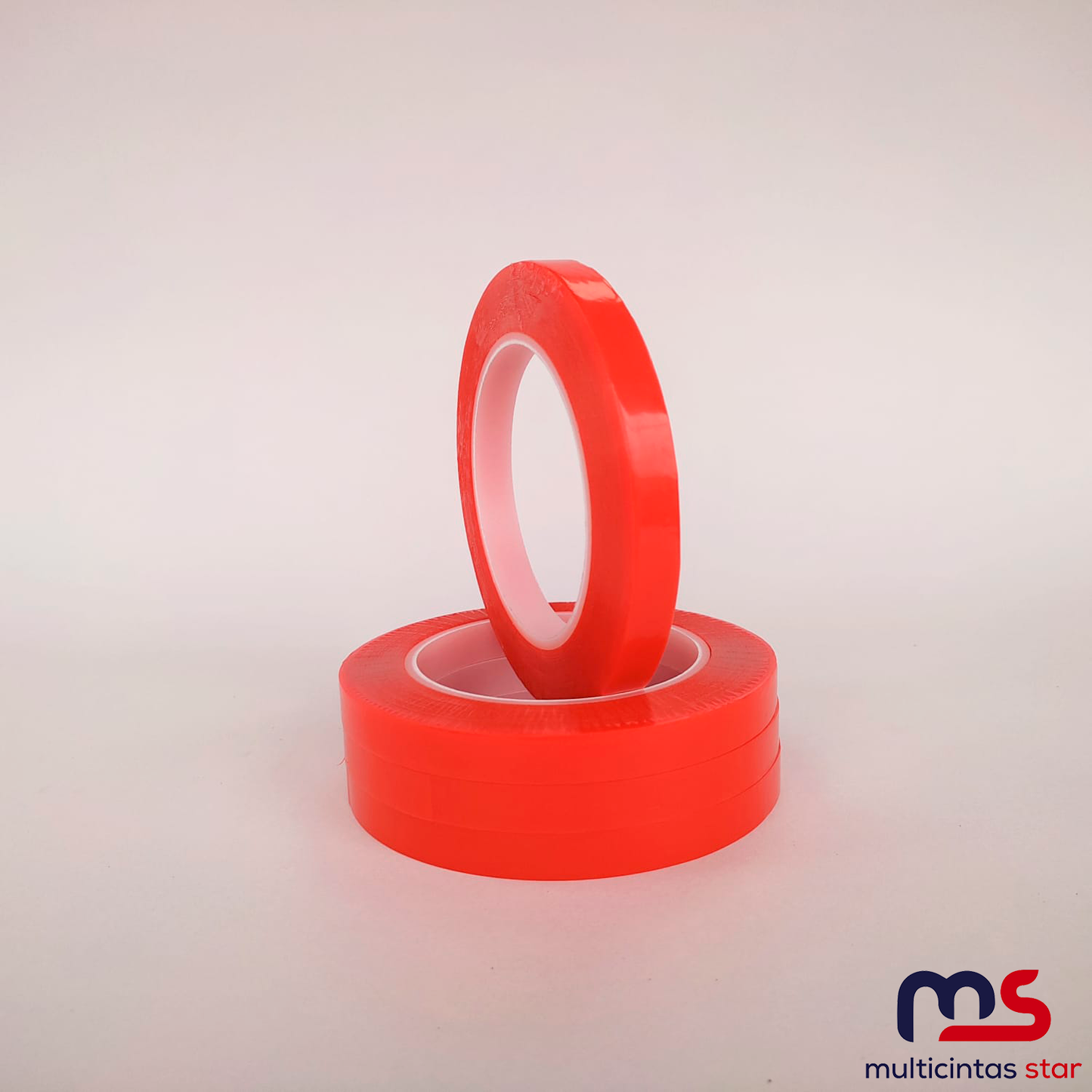 Cinta PET doble cara (Cinta roja doble faz)